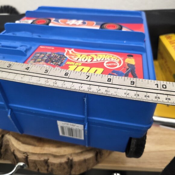 Hot Wheels Vintage 1997 100 Car Rolling Carrying Case W/Extended Handle No Cars - Picture 9 of 12